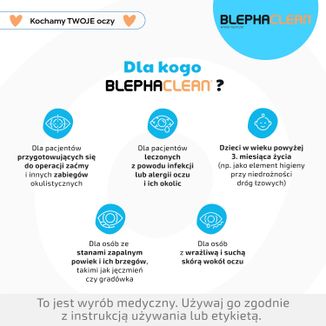 Blephaclean, chusteczki sterylne do codziennej higieny powiek, 20 sztuk USZKODZONE OPAKOWANIE - 7 Blephaclean, chusteczki sterylne do codziennej higieny powiek, 20 sztuk USZKODZONE OPAKOWANIE - 7 - zdjęcie produktu