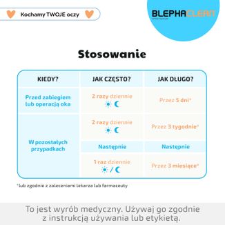 Blephaclean, chusteczki sterylne do codziennej higieny powiek, 20 sztuk USZKODZONE OPAKOWANIE - 8 Blephaclean, chusteczki sterylne do codziennej higieny powiek, 20 sztuk USZKODZONE OPAKOWANIE - 8 - zdjęcie produktu