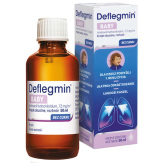 Deflegmin Baby 7,5 mg/ ml, krople doustne, 50 ml - zdjęcie produktu