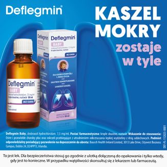 Deflegmin Baby 7,5 mg/ ml, krople doustne, 50 ml - 2 - zdjęcie produktu
