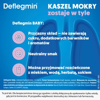 Deflegmin Baby 7,5 mg/ ml, krople doustne, 50 ml - 5 - zdjęcie produktu