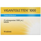 Vigantoletten 1000 25 µg, 90 tabletek USZKODZONE OPAKOWANIE - miniaturka zdjęcia produktu