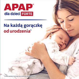 Apap dla dzieci Forte 40 mg/ ml, zawiesina doustna, 85 ml - 6 - zdjęcie produktu