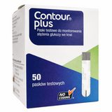 Contour Plus, paski testowe do glukometru, 50 sztuk - miniaturka zdjęcia produktu