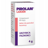 Pirolam 80 mg/ g, lakier do paznokci leczniczy, 4 g - miniaturka zdjęcia produktu