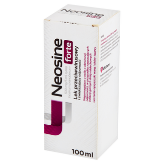 Neosine Forte 500 mg/ 5 ml, syrop, 100 ml USZKODZONE OPAKOWANIE - zdjęcie produktu