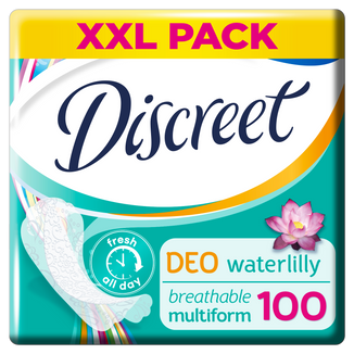 Discreet DEO Multiform, oddychające wkładki higieniczne, Waterlily, 100 sztuk - zdjęcie produktu