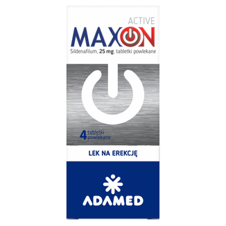 MaxON Active 25 mg, 4 tabletki powlekane - 2 - zdjęcie produktu