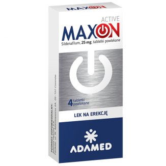 MaxON Active 25 mg, 4 tabletki powlekane - zdjęcie produktu