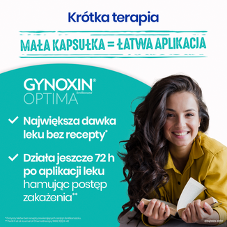 Gynoxin Optima 200 mg, 3 kapsułki dopochwowe miękkie - 7 - zdjęcie produktu