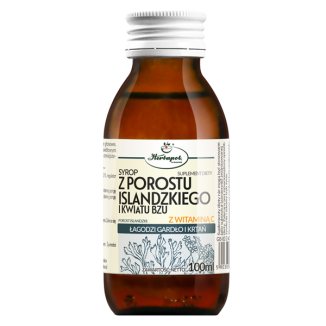 Herbapol Syrop z porostu islandzkiego i kwiatu bzu z witaminą C, 100 ml - zdjęcie produktu