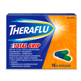 Theraflu Total Grip 500 mg + 6,1 mg + 100 mg, 16 kapsułek - miniaturka zdjęcia produktu