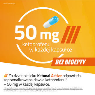 Ketonal Active 50 mg, 10 kapsułek twardych - 6 - zdjęcie produktu