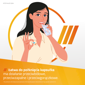 Ketonal Active 50 mg, 10 kapsułek twardych - 7 - zdjęcie produktu