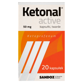 Ketonal Active 50 mg, 20 kapsułek twardych - 2 - zdjęcie produktu