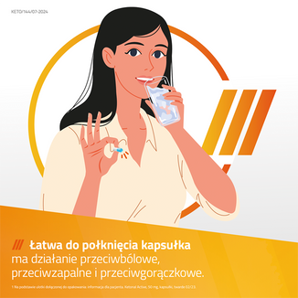 Ketonal Active 50 mg, 20 kapsułek twardych - 6 - zdjęcie produktu
