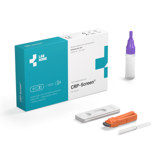 LabHome CRP-Screen, ultraczuły test CRP, 4 zakresy wyniku, diagnostyka podłoża infekcji (wirus czy bakteria), 1 sztuka - 2 - zdjęcie produktu