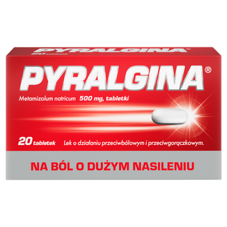 Pyralgina 500 mg, 20 tabletek - 3 - zdjęcie produktu