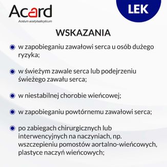 Acard 150 mg, 60 tabletek dojelitowych USZKODZONE OPAKOWANIE - 3 - zdjęcie produktu