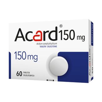 Acard 150 mg, 60 tabletek dojelitowych - zdjęcie produktu