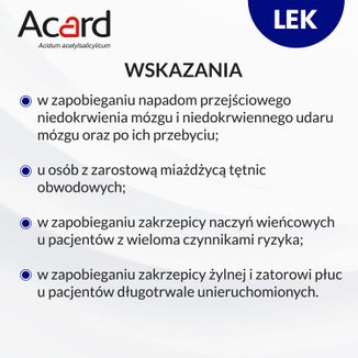 Acard 150 mg, 60 tabletek dojelitowych - 4 - zdjęcie produktu