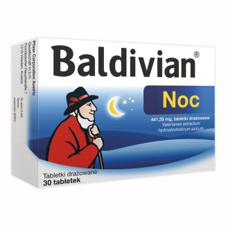 Baldivian Noc 441,35 mg, 30 tabletek - zdjęcie produktu