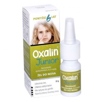 Oxalin Junior 0,5 mg/ g, żel do nosa dla dzieci powyżej 6 lat, 10 g - 2 - zdjęcie produktu