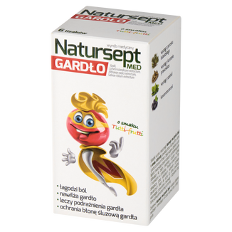 Natursept Med Gardło, lizaki, powyżej 3 lat, smak tutti frutti, 6 sztuk - 2 - zdjęcie produktu