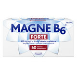 Magne B6 Forte 100 mg + 10 mg, 60 tabletek powlekanych USZKODZONE OPAKOWANIE - miniaturka zdjęcia produktu