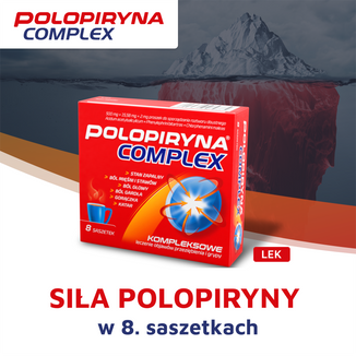 Polopiryna Complex 500 mg + 15,58 mg + 2 mg, 8 saszetek - 5 - zdjęcie produktu