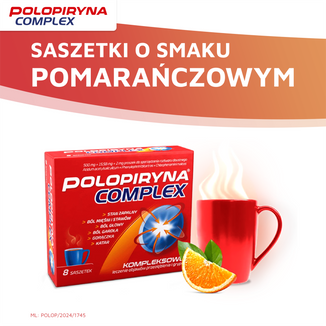 Polopiryna Complex 500 mg + 15,58 mg + 2 mg, 8 saszetek - 7 - zdjęcie produktu