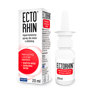 Ectorhin, hipertoniczny spray do nosa z ektoiną, 20 ml - 2 - zdjęcie produktu