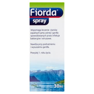 Fiorda Spray, dla dorosłych i dzieci powyżej 1 roku, 30 ml - zdjęcie produktu