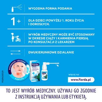 Fiorda Spray, dla dorosłych i dzieci powyżej 1 roku, 30 ml - 7 - zdjęcie produktu