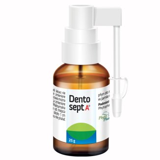 Dentosept A, płyn do stosowania w jamie ustnej, z aplikatorem, 25 g - 4 - zdjęcie produktu