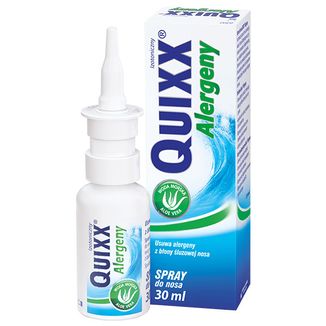 Quixx Alergeny, spray do nosa, 30 ml KRÓTKA DATA Quixx Alergeny, spray do nosa, 30 ml KRÓTKA DATA - zdjęcie produktu