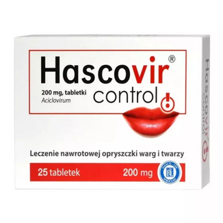 Hascovir Control 200 mg, 25 tabletek - 2 - zdjęcie produktu