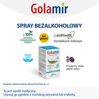Golamir 2ACT, spray bezalkoholowy, 30 ml - 6 Golamir 2ACT, spray bezalkoholowy, 30 ml - 6 - zdjęcie produktu