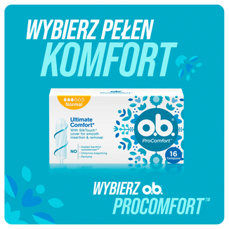 O.B. ProComfort, tampony higieniczne, Super Plus, 32 sztuki - 2 - zdjęcie produktu