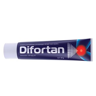 Difortan 100 mg/g, żel, 50 g - zdjęcie produktu