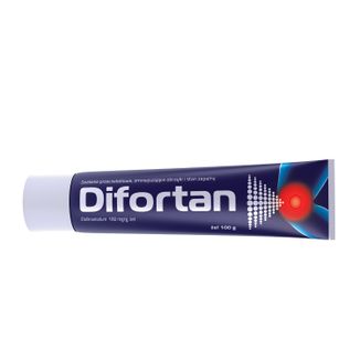 Difortan 100 mg/g, żel, 100 g - zdjęcie produktu