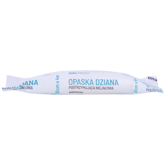 SEMA Protect, opaska dziana podtrzymująca, niejałowa, 10 cm x 4 m, 1 sztuka - zdjęcie produktu
