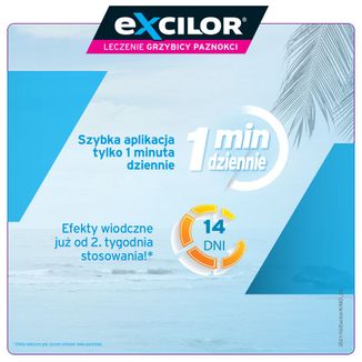 Excilor Leczenie grzybicy paznokci, płyn 3,3 ml KRÓTKA DATA - 3 Excilor Leczenie grzybicy paznokci, płyn 3,3 ml KRÓTKA DATA - 3 - zdjęcie produktu