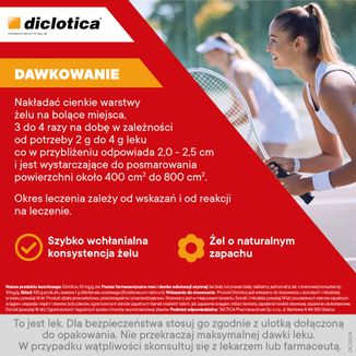 Diclotica 10 mg/g, żel, 100 g - 5 - zdjęcie produktu