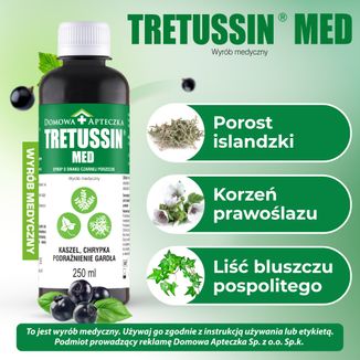 Tretussin Med, syrop, smak czarnej porzeczki, 250 ml - 3 Tretussin Med, syrop, smak czarnej porzeczki, 250 ml - 3 - zdjęcie produktu