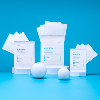 SEMA Protect, kompresy jałowe z gazy, 17-nitkowe, 12-warstwowe, 7 cm x 7 cm, 3 sztuki - 3 - zdjęcie produktu