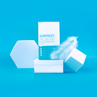 SEMA Protect, kompresy niejałowe z gazy, 17-nitkowe, 8-warstwowe, 5 cm x 5 cm, 100 sztuk - 2 - zdjęcie produktu