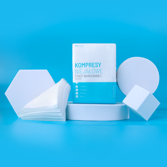 SEMA Protect, kompresy niejałowe z gazy, 17-nitkowe, 8-warstwowe, 10 cm x 10 cm, 100 sztuk - 2 - zdjęcie produktu