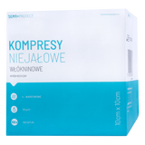 SEMA Protect, kompresy niejałowe, włókninowe, 10 cm x 10 cm, 100 sztuk - miniaturka zdjęcia produktu