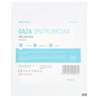 SEMA Protect, gaza niejałowa, 17-nitkowa, 1 m2, 1 sztuka - zdjęcie produktu